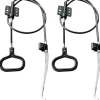 Fåtöljer>Handtag Recliner Dragkabel Fjäder, Recliner Ersättningsdelar Soffa Pålitlig Släpp Dragkablar D-Ring Handtag (Svart/2 st)