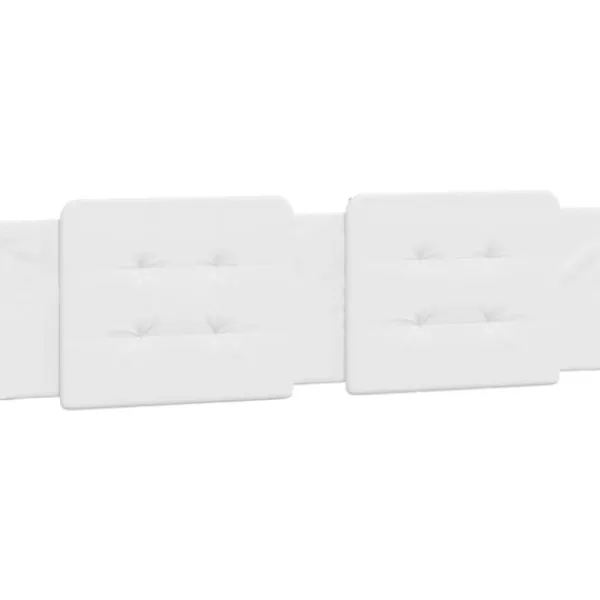 vidaXL Soffor>Headboard Cushion "Zadar" White 183 cm Faux Leather
