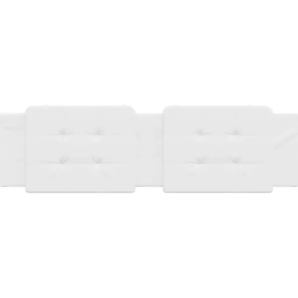 vidaXL Soffor>Headboard Cushion "Zadar" White 183 cm Faux Leather