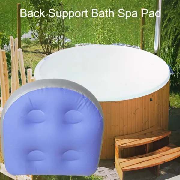 Sittpuffar>Helt ny uppblåsbar massagekudde, spakudde, mjuk uppblåsbar massagekudde, bekväm och hållbar sugkoppssits för badtunnor och spa