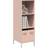 vidaXL Hyllor>Högskåp rosa 35x39x103,5 cm stål