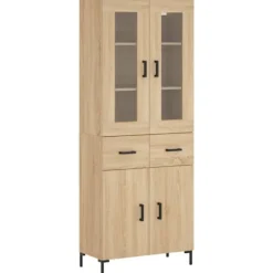 vidaXL Skåp>Högskåp sonoma-ek 69,5x34x180 cm konstruerat trä