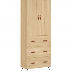 vidaXL Skåp>Högskåp sonoma-ek 69,5x34x180 cm konstruerat trä