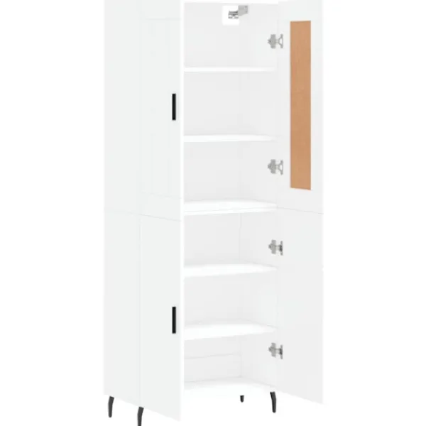vidaXL Skåp>Högskåp vit 69,5x34x180 cm konstruerat trä