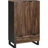 vidaXL Skåp>Highboard med låda Brun 60 x 33 x 100 cm massivt mangoträ