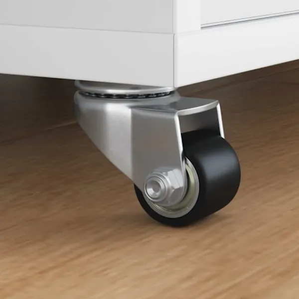 vidaXL Sideboards>Hjul 12 pcs Silver 50 mm Nylon