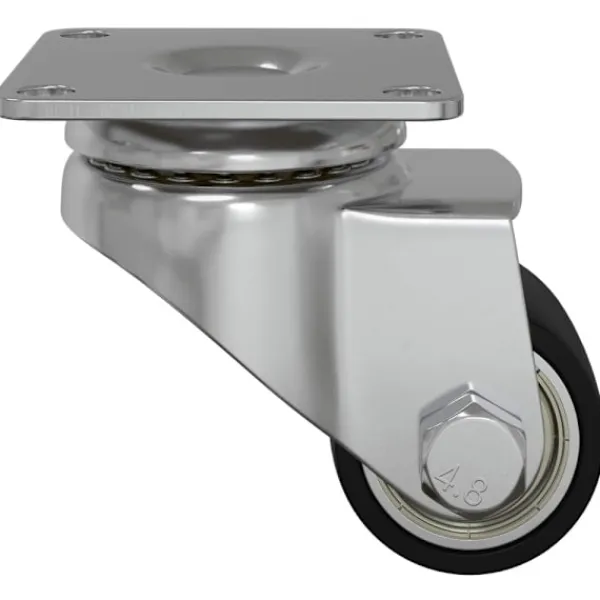 vidaXL Sideboards>Hjul 12 pcs Silver 50 mm Nylon