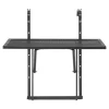 DUOKU Balkongmöbler>Hängande Bord - - Fällbart Metallbord - 19 x 24 tum - Justerbart 5 Nivåer - Svart