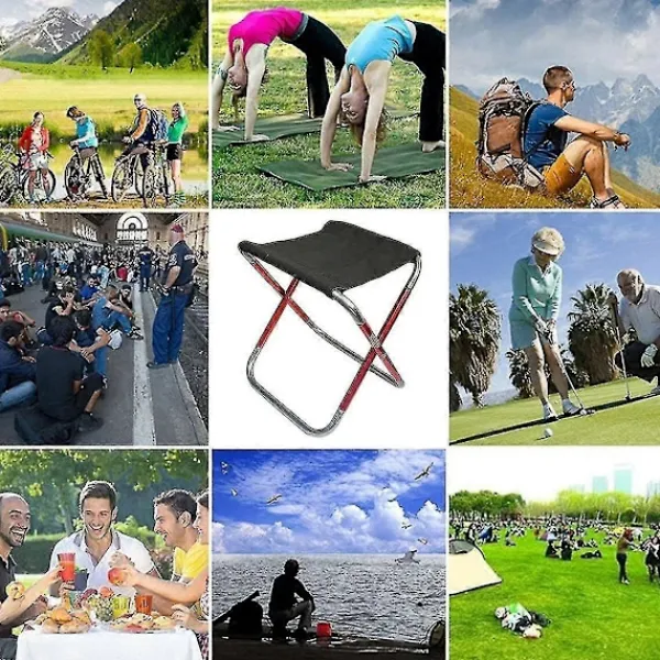 Pallar>Hopfällbar Campingpall Utomhus Mini Slacker Stolar Säte
