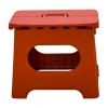 Pallar>Hopfällbar Fotpall Bärbar Stark Utrymmesbesparande Plastfotstöd för Vuxna och Barn Vintage Röd