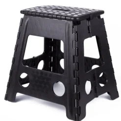 Pallar>Hopfällbar pall svart/vit stor 120 kg