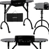Calissimo Sminkbord>Hopfällbart mobilmanikyrbord svart CB-8001-BLACK