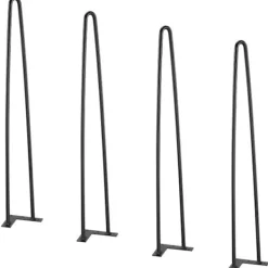 DUOKU Balkongmöbler>Hårnålsbordben - - 711 mm - Metall - 4 Delar - Belastning 226,8 kg