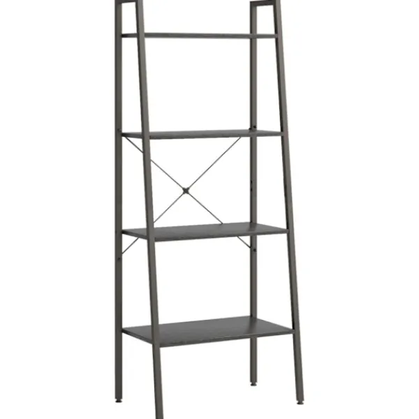 vidaXL Hyllor>Hylla 4 plan svart 56x35x140 cm