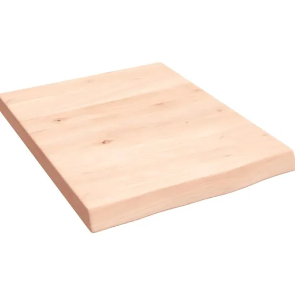 vidaXL Hyllor>Hyllplan 40x50x(2-4) cm obehandlad massiv ek