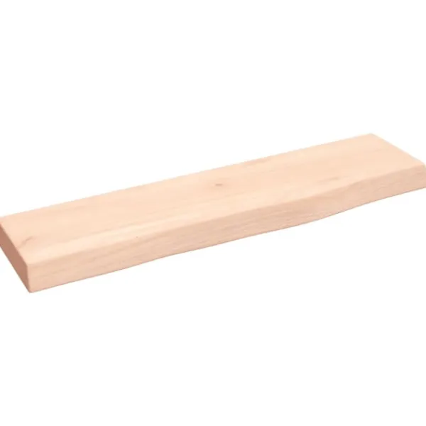 vidaXL Hyllor>Hyllplan 40x10x2 cm obehandlad massiv ek
