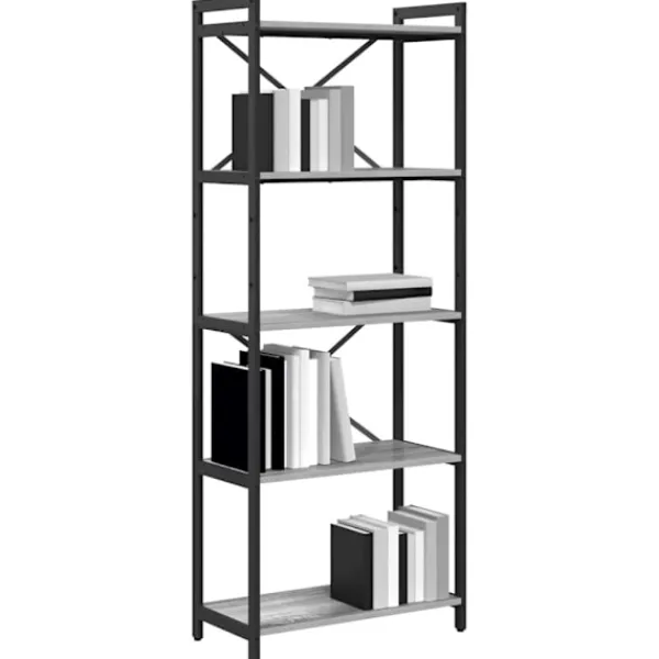 vidaXL Hyllor>Hyllsystem Grå sonoma 60 x 30 x 155 cm Konstruerat trä