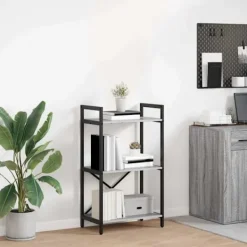 vidaXL Hyllor>Hyllsystem Grå Sonoma 56 x 34 x 96 cm Konstruerat trä