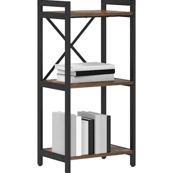 vidaXL Hyllor>Hyllsystem Rökt ek 40 x 30 x 85 cm Konstruerat trä