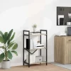 vidaXL Hyllor>Hyllsystem Sonoma-ek 56 x 34 x 96 cm Konstruerat trä