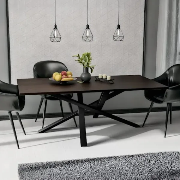 BellaFurn Kontorsmöbler>Industriella bordsben - Upprätter - Högt pulverbelagt stål, inklusive golvtoppar Färg: Svart | Storlek: 160x80x72 cm