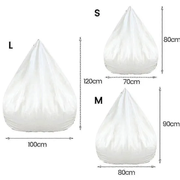 Sittsäckar>Innerfodral Vattentätt Lazy Bean Bag Sofföverdrag, Ingen Fyllning 100X120 CM