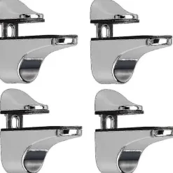 Hyllor>Justerbar Väggmonterad Glasklämfäste - 4 st för Installation av Glashyllor