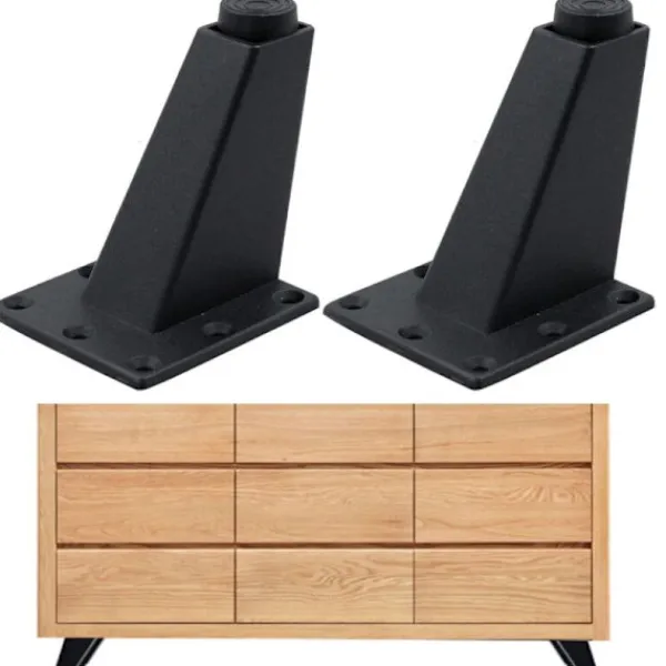 Byråer>Justerbara Möbelben 4st 8x7x6.3cm Aluminium Soffbordsben Kompatibla med Skåp Soffbord TV Hållbara Stadiga Smidiga
