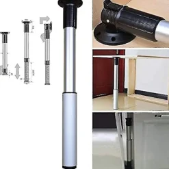 Matbord>Justerbara stödben i aluminiumlegering, hopfällbart matbord, bordsben, lyftstångsben, justerbara stödben, teleskopiska hopfällbara multifunktionella | Fyndiq
