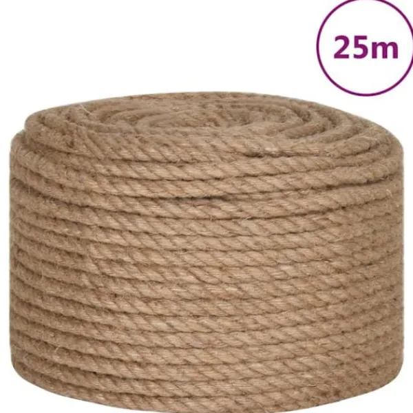 vidaXL Sittpuffar>Juterep 25 m lång 10 mm tjock