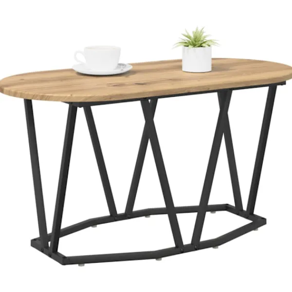 vidaXL Soffbord>Kaffeebord Artisan Ek 80 x 40 x 40.5 cm