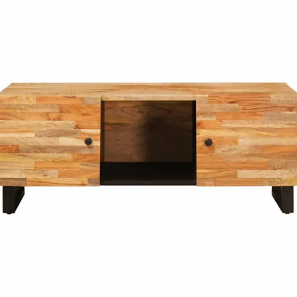 vidaXL Tv-Bänkar>Kaffeebord Brun 100 x 54 x 40 cm Massivt mangoträ