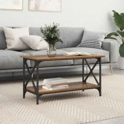 vidaXL Soffbord>Kaffeebord Gammalt trä 80 x 45 x 45.5 cm Konstruerat trä