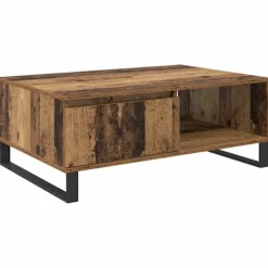 vidaXL Soffbord>Kaffeebord Gammalt trä 90 x 60 x 35 cm Konstruerat trä