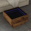 vidaXL Soffbord>Kaffeebord Gammalt trä 50 x 50 x 30 cm Konstruerat trä