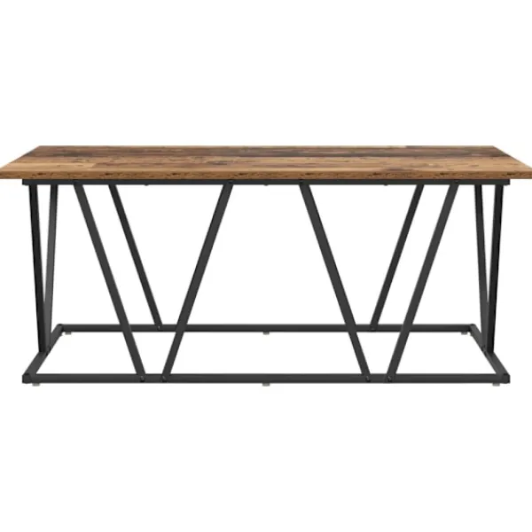 vidaXL Soffbord>Kaffeebord Gammalt trä 100 x 50 x 40 cm