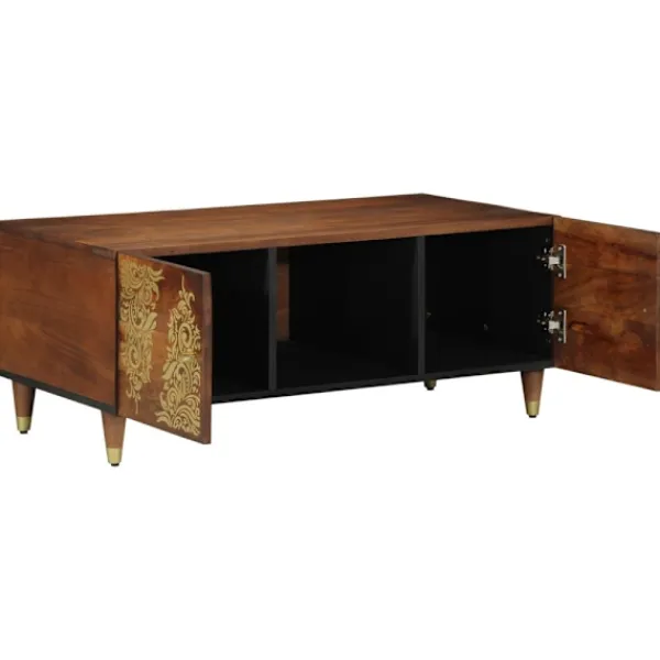 vidaXL Skåp>Kaffeebord Honung brun 100 x 54 x 40 cm Massivt mangoträ