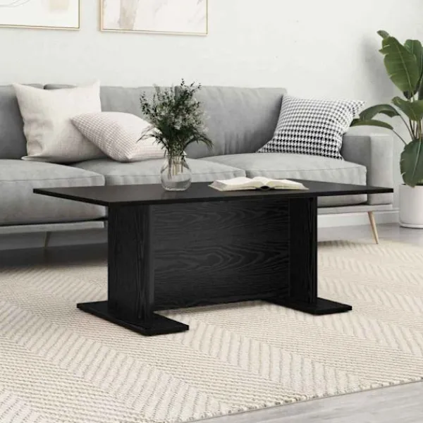 vidaXL Soffbord>Kaffeebord Svart ek 103.5 x 60 x 40 cm Konstruerat trä