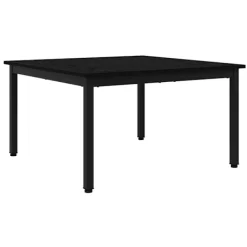 vidaXL Soffbord>Kaffeebord Svart Ek 80 x 80 x 45 cm Konstruerat trä
