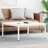 vidaXL Soffbord>Kaffeebord Vit 100 x 100 x 45 cm Massiv furu