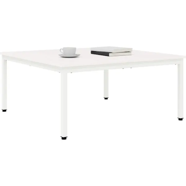 vidaXL Soffbord>Kaffeebord Vit 100 x 100 x 45 cm Massiv furu
