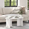 vidaXL Soffbord>Kaffeebord Vit 80 x 39,5 x 35 cm Massivt tallträ