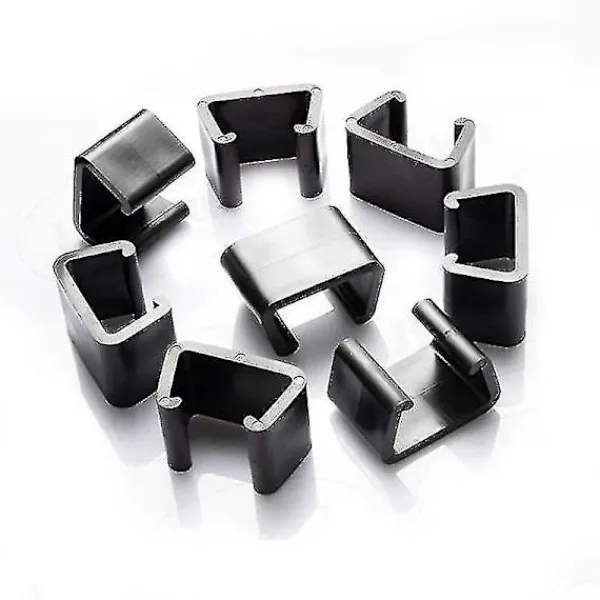Balkongmöbler>Kampanjrea, 10-pack Uteplatsmöbelklämmor, rottingmöbelklämmor, soffklämmor för uteplats, trädgårdsflätad rotting 5,25 cm-FQ-