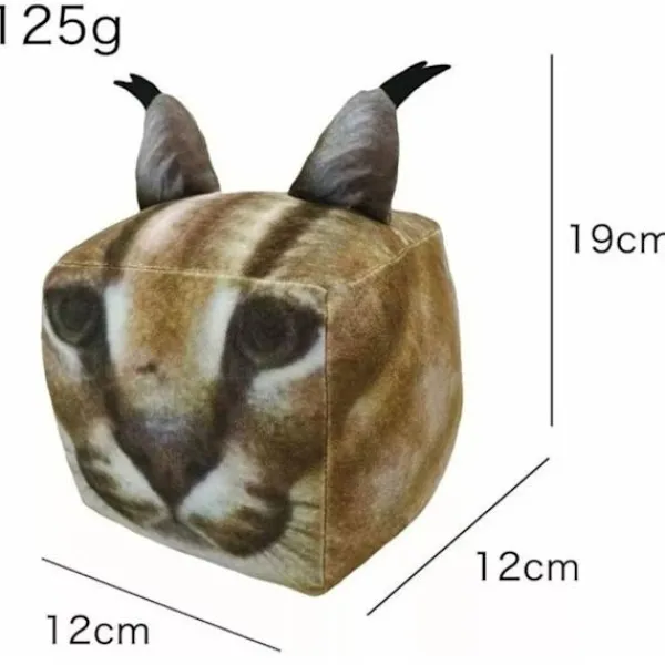 Sittpuffar>Katt Gosedjur Tecknad Söt Mjuk Bomullsfyllning Heminredning Oändligt Kul Djur Plyschleksak 18cm