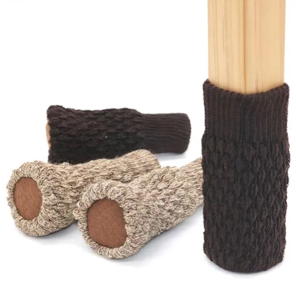 Stolar>Khaki 24-pack halkfria stolsstrumpor, stolsben, stolsben, stickade