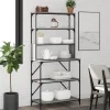 vidaXL Köksö>Kökshylla 6 hyllplan grå sonoma 90x40x180 cm konstruerat trä