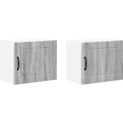 vidaXL Skåp>Köksskåp 2 pcs Grå Sonoma 50 x 31 x 40 cm Konstruerat trä