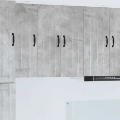 vidaXL Skåp>Köksskåp Betonggrå 30 x 31 x 80 cm Konstruerat trä