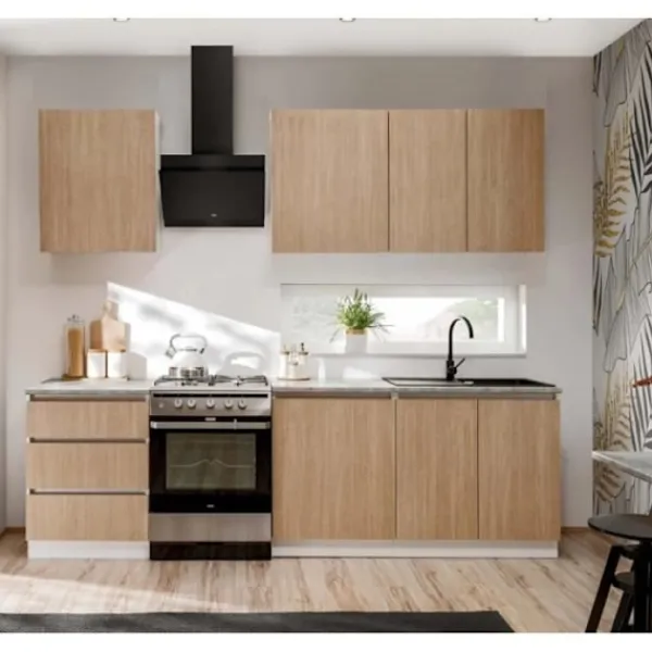 Skåp>Köksunderskåp - Deconation - Köksunderskåp med låda "Roma" - Vit/Beige - L 40 x H 81 x P 45 cm