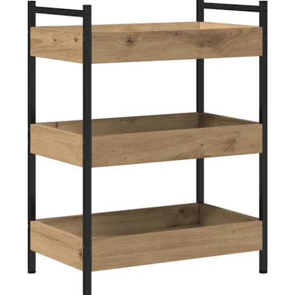 vidaXL Köksö>Köksvagn Artisan Ek 50 x 30 x 70 cm Konstruerat trä
